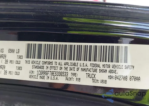 2014 Ram 1500 Express from USA, damaged, VIN 1C6RR6FT8ES336533